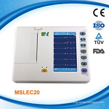 Кардиограф 6-канальный ЭКГ / ЭКГ Машина / электрокардиограф ЭКГ-машина (MSLEC20)